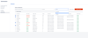 Take control of system-wide API access—filter, audit, and revoke user tokens based on expiration or account status

— Shows that admins have visibility and control, a key enterprise requirement.