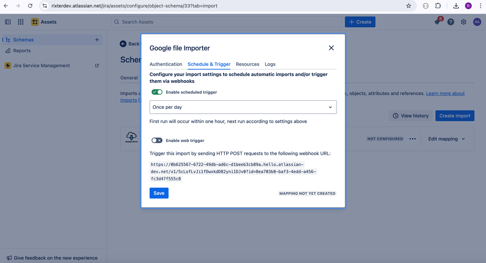 Choose how to trigger imports