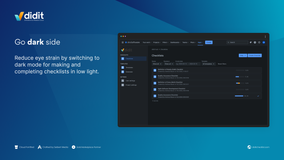 Use dark or light mode to work on your checklists