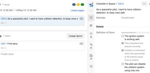 Add checklist type fields to Jira Agile's issue detail view.