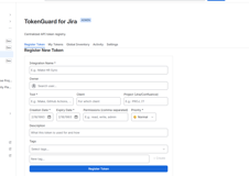 Register any API token, credential or access key with full metadata: owner, tool, client, project, expiry date, permissions, priority and custom tags.
