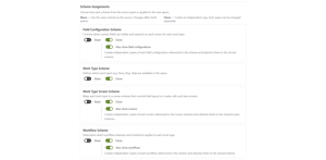 In "Clone Space" you can also choose wether you want to copy the existing schemes or use the default ones