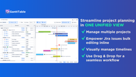 Streamline project planning with GanttTable
