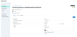 Export to PDF
Export structured meeting minutes directly to PDF with one click—ready to distribute or archive.