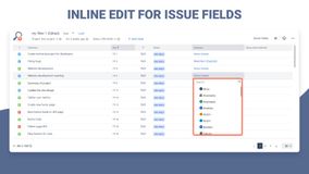 Edit Jira issue fields without opening them in a separate window.