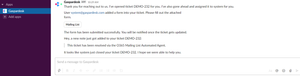 Two way sync notifications at your company's Slack channel