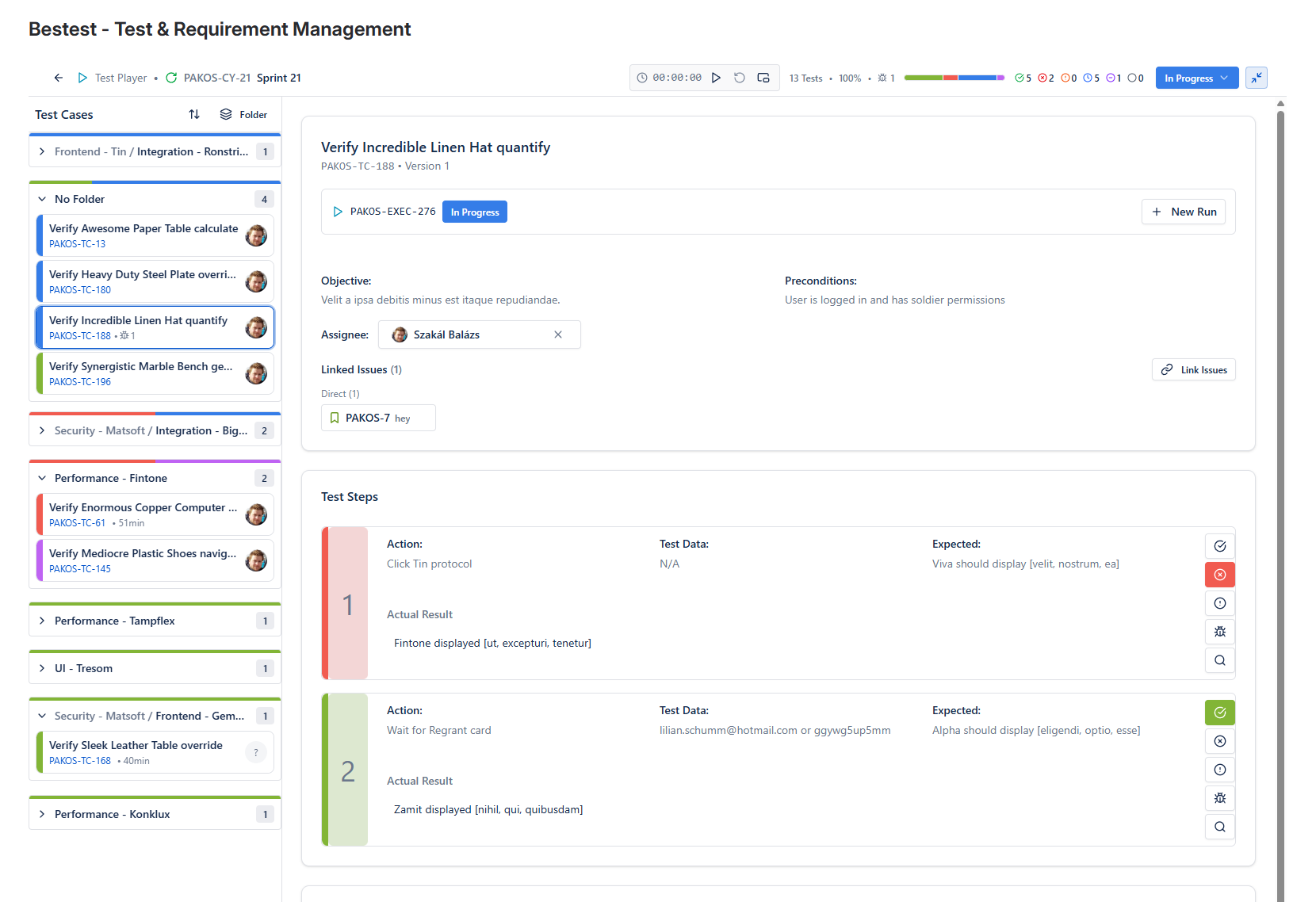 Execution in progress, follow more in reporting