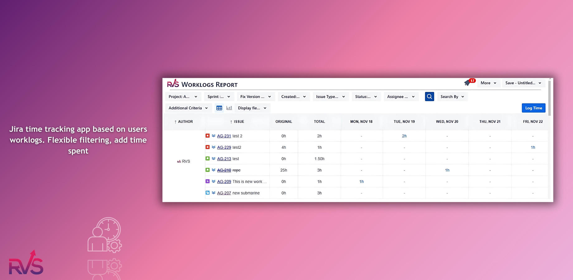 Jira Time Tracking Reports