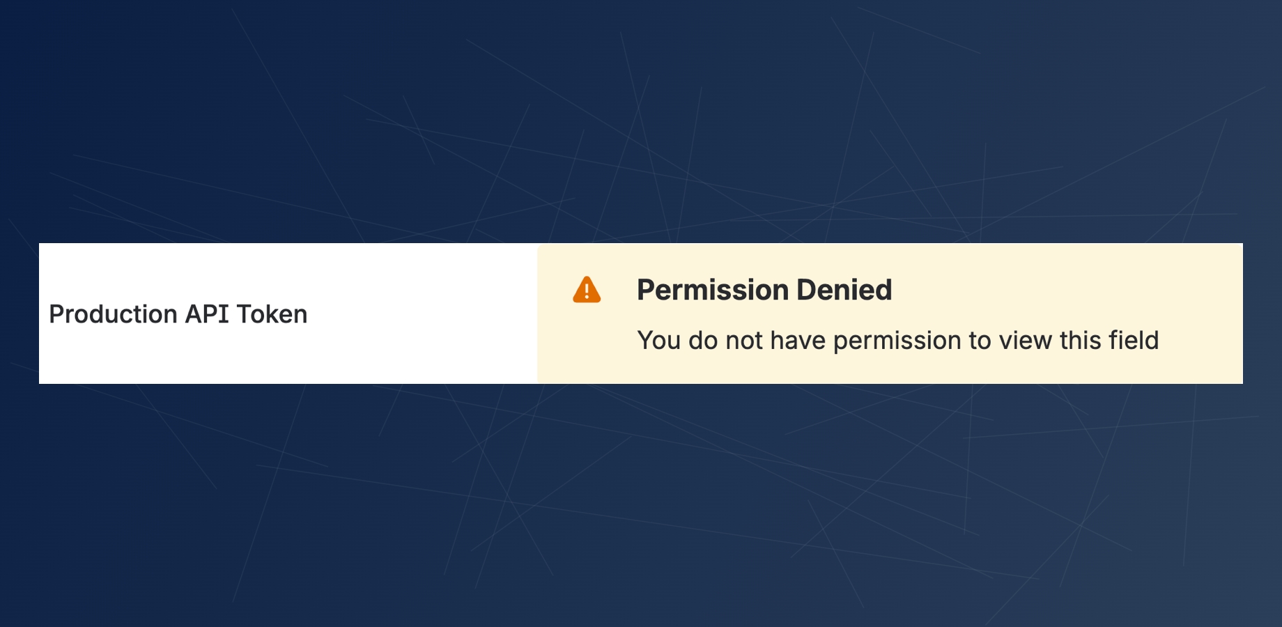 An unauthorized user's view of a Jira issue, showing a "Permission Denied" message in the secure custom field, blocking access to the sensitive data.
