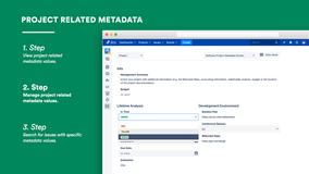 Project Administrators can change project related metadata values.