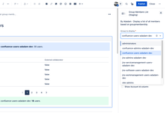 Groups are directly loaded from your Atlassian Cloud site.
