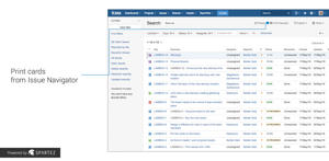 Printing is also available from the Jira Issue Navigator.