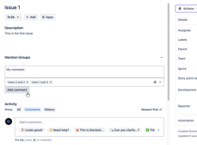 One click to notify an entire group. No more tagging users one by one.