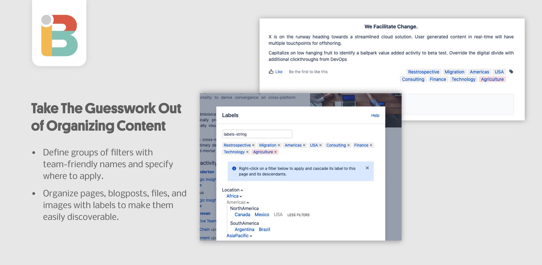 Take the guesswork out of organizing content