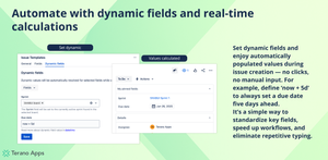 Define smart field logic like now + 5d or assign issues to the active sprint. Templify calculates values in real time — no clicks, no input, just fully automated, repeatable field population.