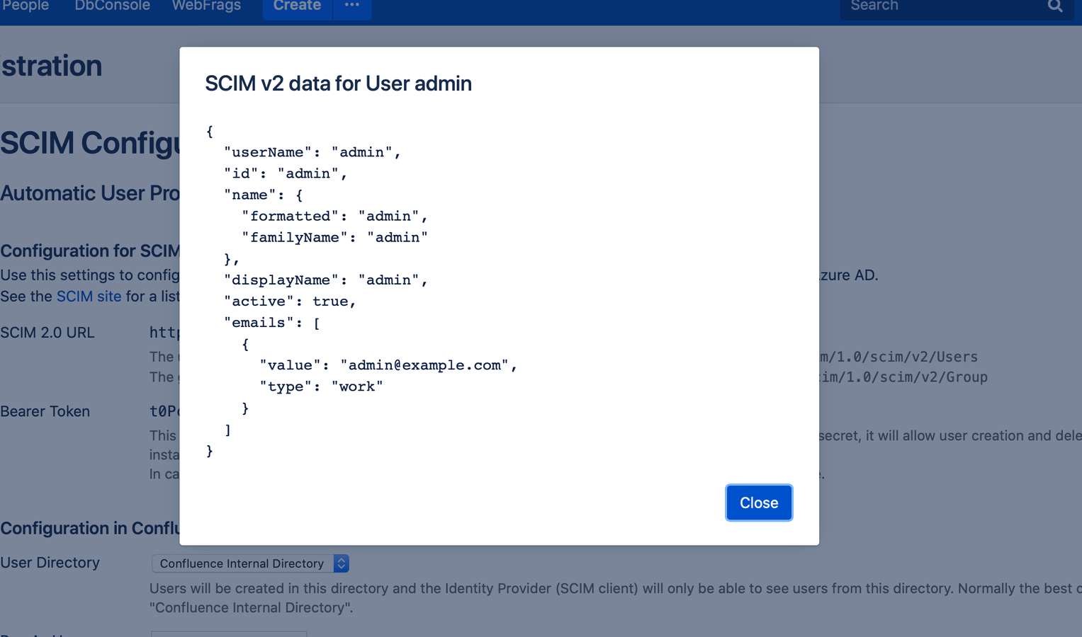 Schema with real data
