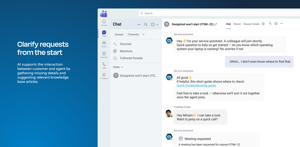 Clarify requests from the start. AI supports Jira Service Management by gathering missing details and suggesting knowledge base articles, improving internal ticketing quality in ITSM.