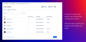 Quickly filter the Viewers list by name to locate specific users and verify engagement.