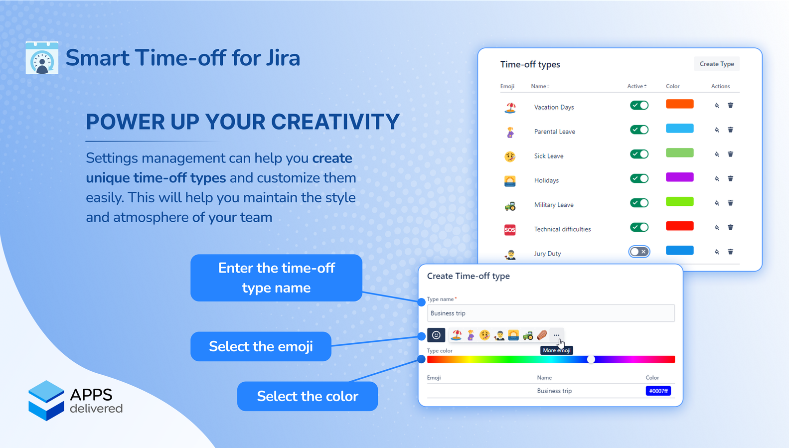 Set up your Time-Off styles