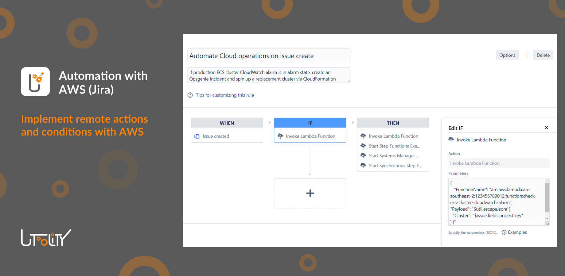 Use the 'Publish SNS Message' action to send SMS messages to mobile phones or relay workflow events to other AWS services like Kinesis and CloudWatch for logging, monitoring, auditing