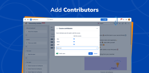 Add contributors to collaborate on course editing
