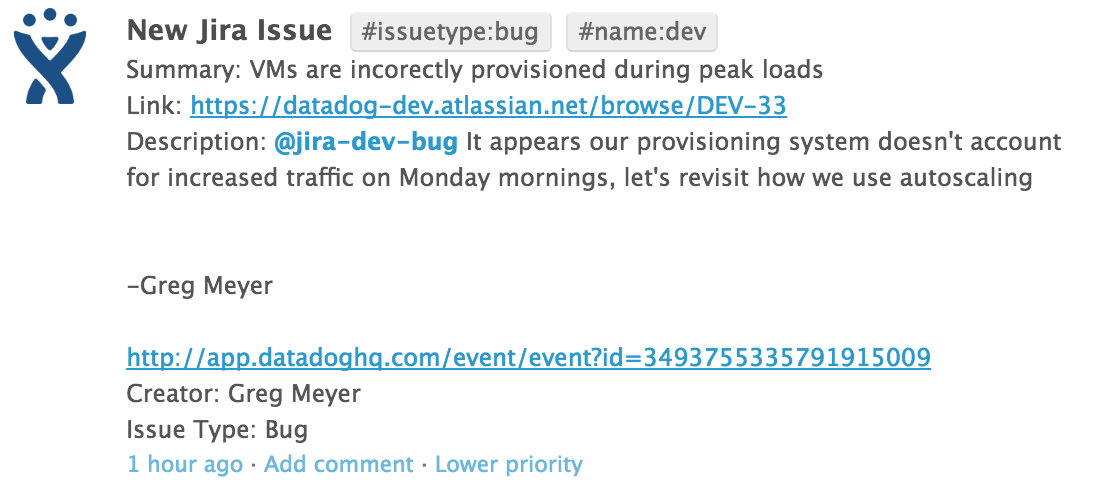 See and collaborate on Jira tickets as events
