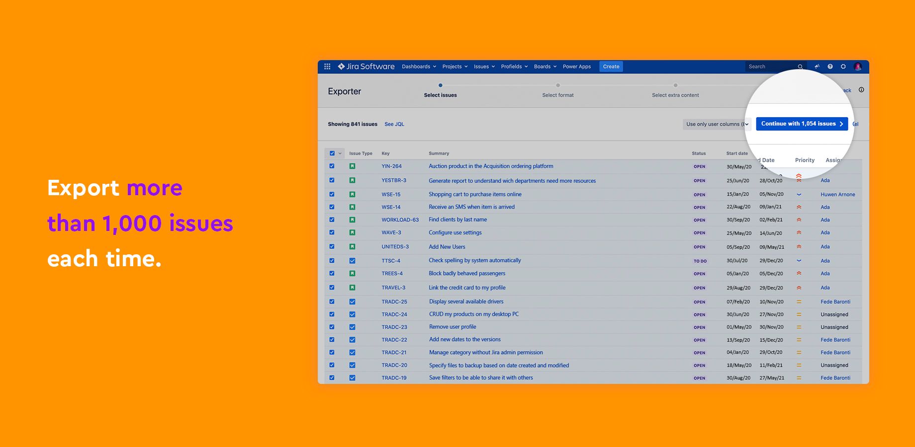 Automate Jira issue exports deliveries