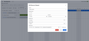 Plan future demand, assess the team's availability, and assign the best-fit team member for the project based on role and skills.