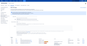 REST API Tokens - You can use the API token instead of the password to authenticate the script or other process in the Jira application