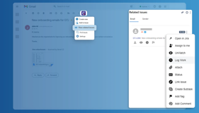 View related issues and take actions