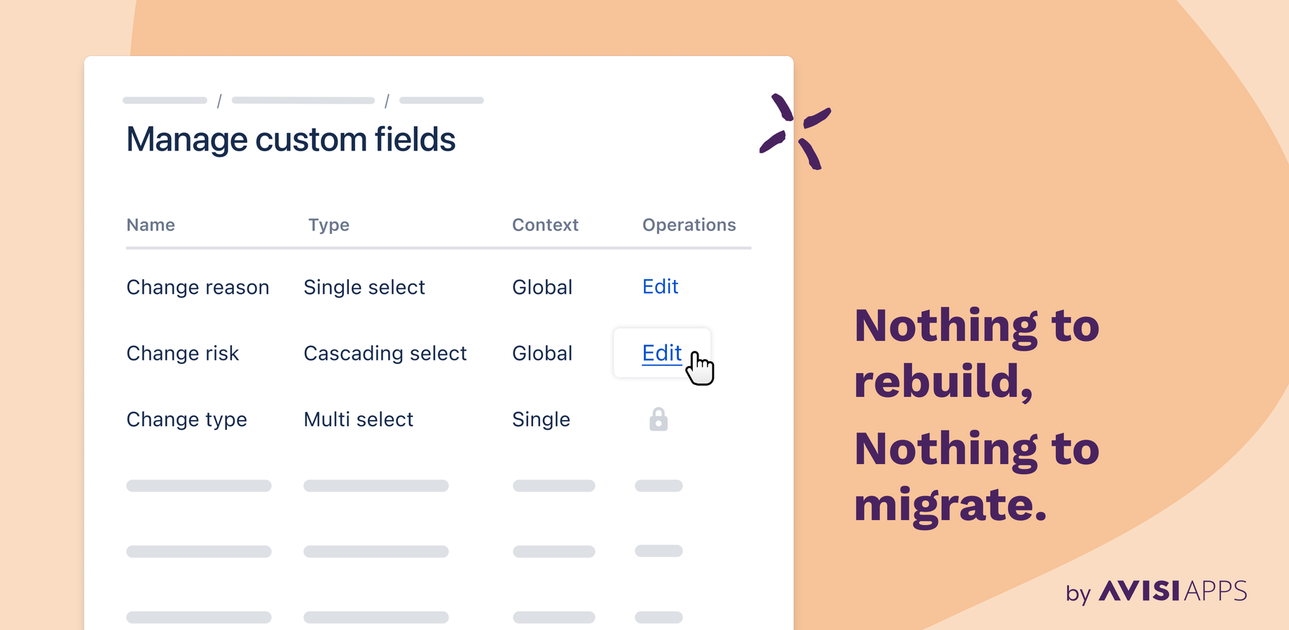 The plugin does not introduce new custom field types. It uses the existing custom fields and integrates seamlessly.