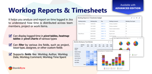 Worklog Reports & Timesheets Gadget