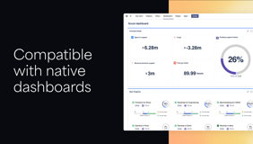 Dashboard Hub Pro gadgets are also compatible with native Jira dashboards. 