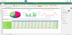Take advantage of ONLYOFFICE Spreadsheet Editor. Ease and automate your calculations with multiple formulas, have your data organized and analyzed.