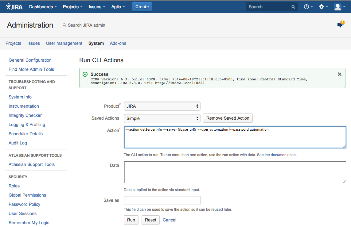 Administrator UI
