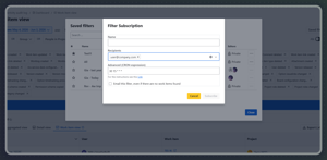 Sharing the saved filter via User Activity Audit Log