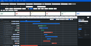 Full dark mode support with all features for comfortable long planning sessions.