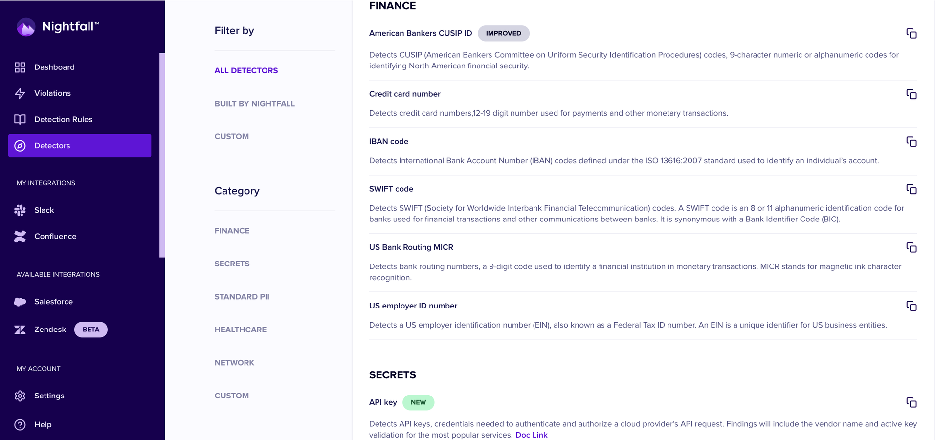 Pinpoint at-risk information in Confluence.