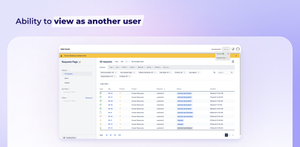 Ability to view as another user