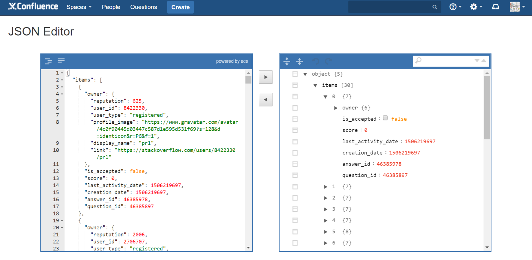 Create, edit and validate JSON