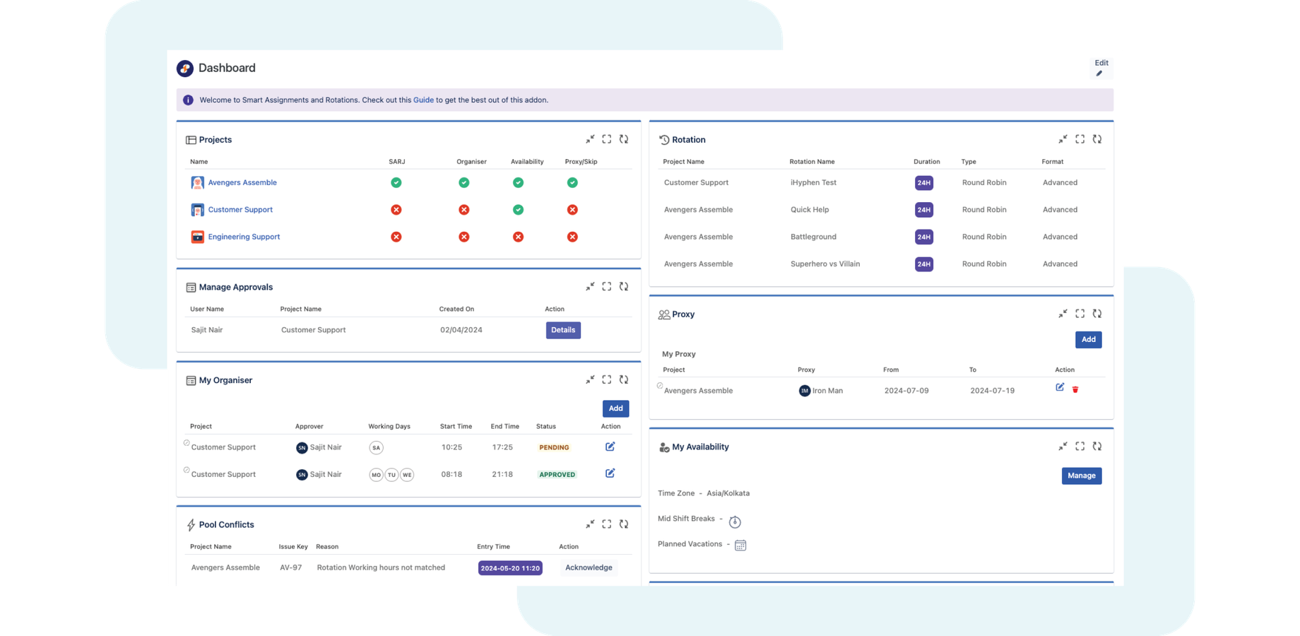 Stay up-to-date with your team's progress