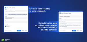 Webhook and automation steps