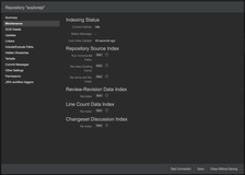 Repository settins in dark theme.
