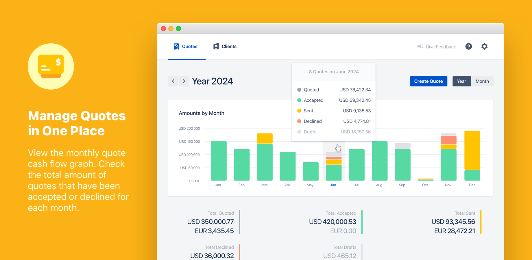 Create and Manage Beautiful Quotes in One Place