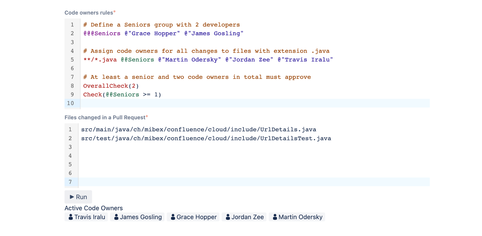 Simple, versioned, rule based config in plain text