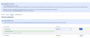 Network-based access control for direct API requests