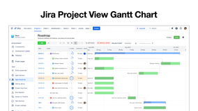 Jira Project View Gantt chart