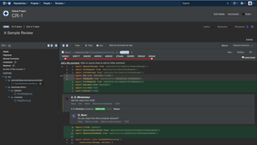 Review page in dark theme