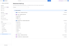 Admin audit log