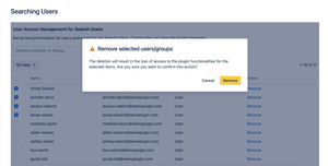 Delete or Bulk delete Users/Groups